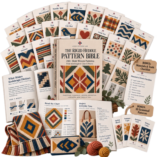 The Rigid Heddle Pattern Bible — 250+ Bold Woven Patterns (Krokbragd & Color-and-Weave)